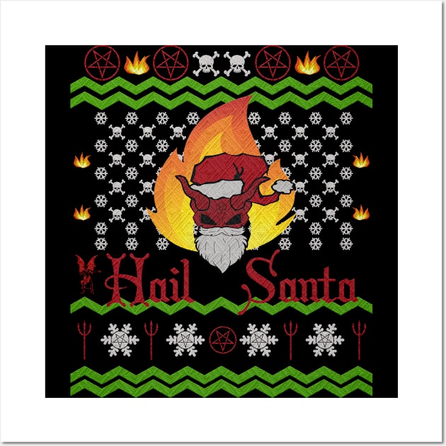 Hail Santa Wall Art by ExplodingZombie